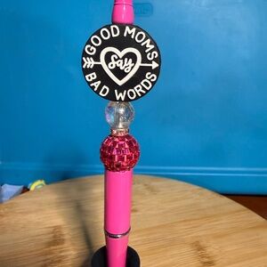 Rated R Pen - "Good Moms Say Bad Words" Charm